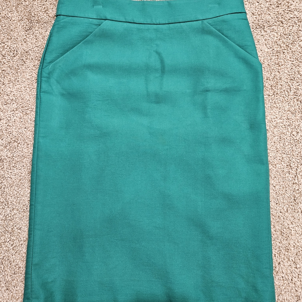 J. Crew Teal Pencil Skirt